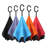 Double Layer  C Handle Car Golf  Inverted Umbrella