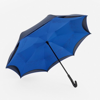 double layer inverted inside out umbrella unique windproof techenic and handle reverse umbrella